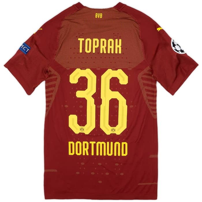 2018-19 Borussia Dortmund Player Issue Champions League Third Shirt Toprak #36
