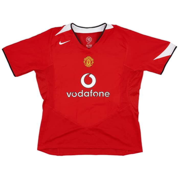 2004-06 Manchester United Home Shirt Keano #16 - 7/10 - (Women's L)