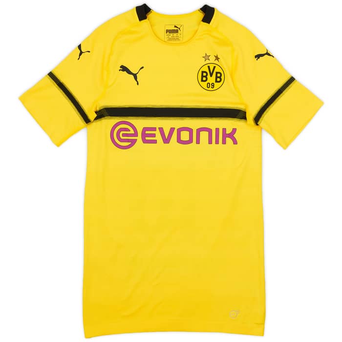 2018-19 Borussia Dortmund Player Issue European Home Shirt Rode #18 - 9/10 - (L)