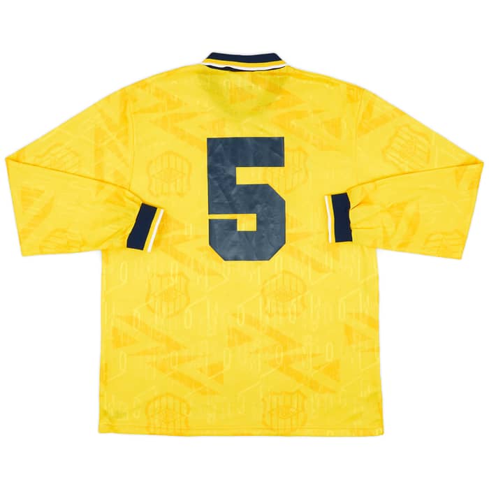 1990 Umbro Template L/S Shirt #5 - 8/10 - (L)