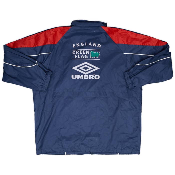 1995-97 England Umbro Hooded Rain Jacket - 7/10 - (L)