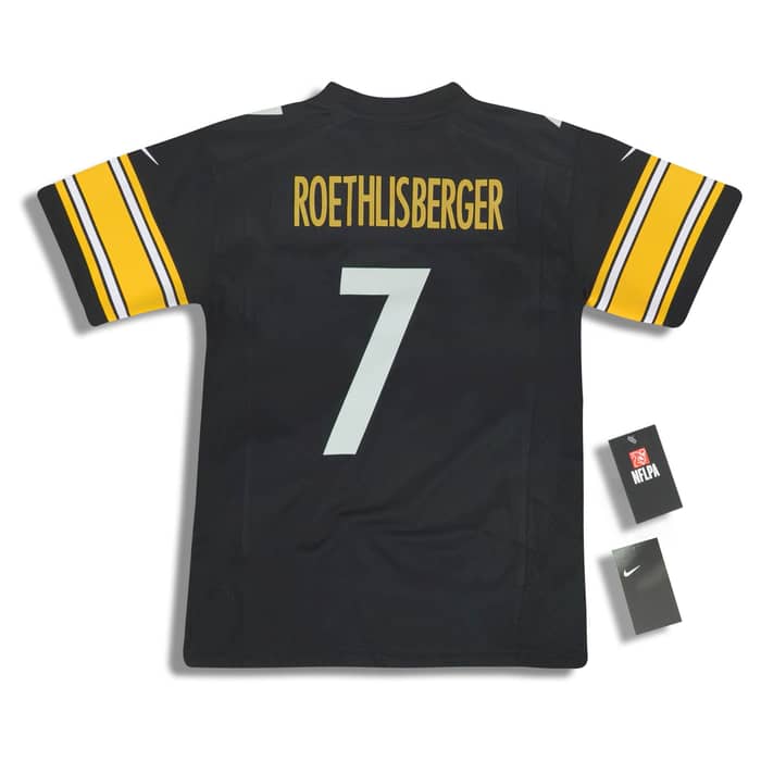 2018 Pittsburgh Steelers Roethlisberger #7 Nike Game Jersey (Home) Y - W/Tags