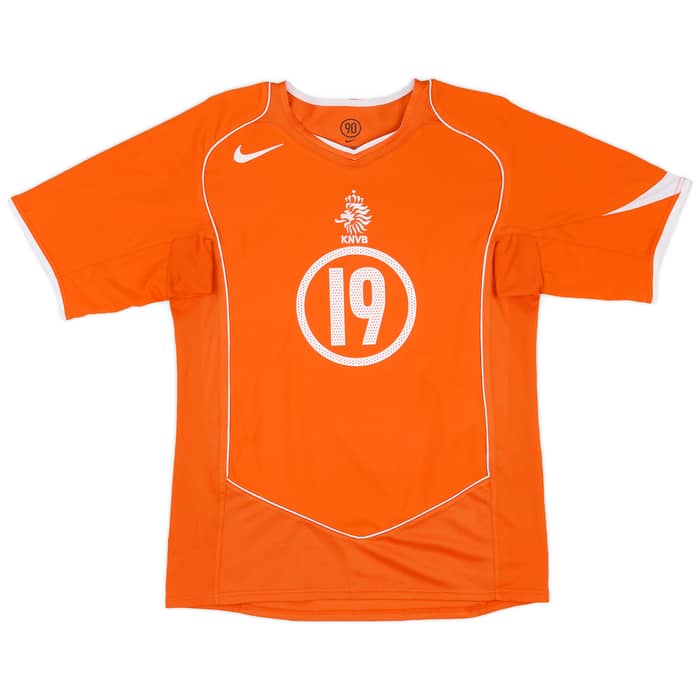 2004-06 Netherlands Home Shirt Robben #19 - 6/10 - (S)