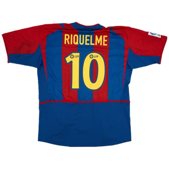 2002-03 Barcelona Player Issue Home Shirt Riquelme #10 - 8/10 - (XL)