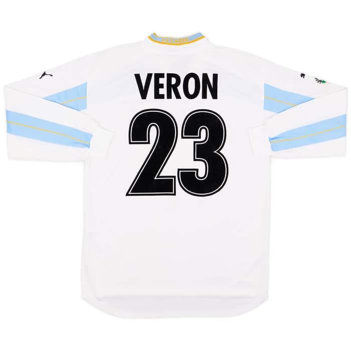 1999-00 Lazio Home L/S Shirt Veron #23 - 6/10 - (L)