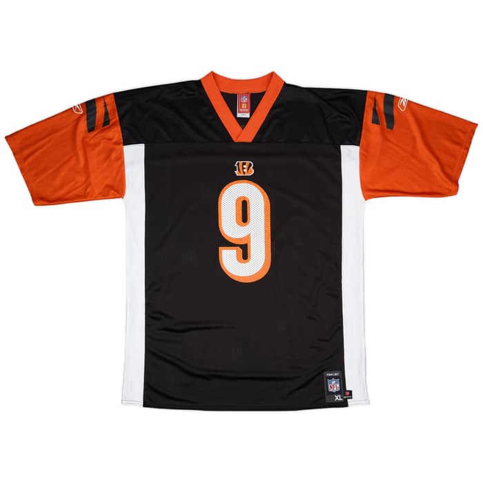 2007 Cincinnati Bengals Palmer #9 Reebok Reebok Replica Home Jersey - 9/10 - (XL)