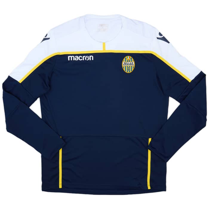 2018-19 Hellas Verona Macron Training L/S Shirt - 8/10 - (XL)
