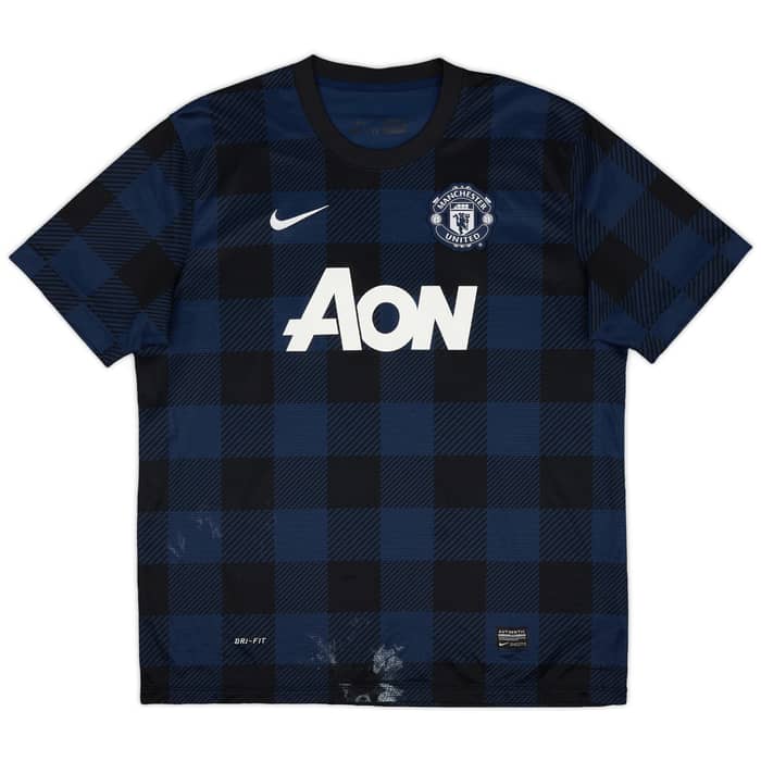 2013-14 Manchester United Away Shirt Vidic #15 - 5/10 - (XL)