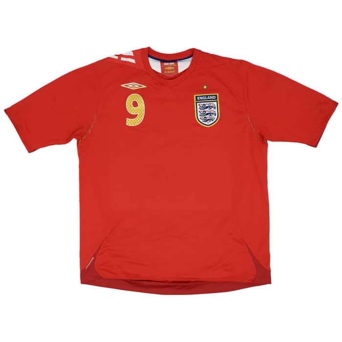 2006-08 England Away Shirt Rooney #9 - 7/10 - (XL)