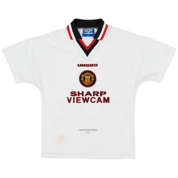 1996-97 Manchester United Away Full Kit - 8/10 - (L.Boys)