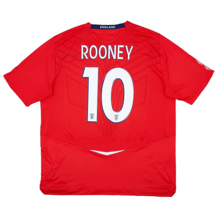 2008-10 England Away Shirt Rooney #10 - 9/10 - (XXL)