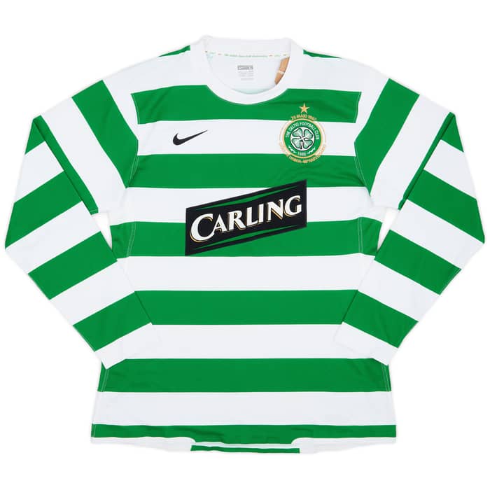 2007-08 Celtic Match Issue Home Shirt Doumbe #24