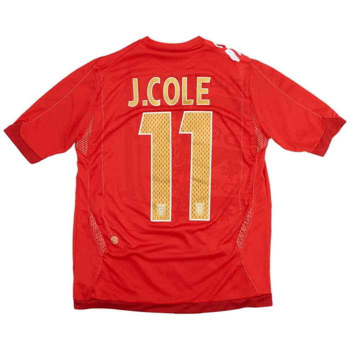 2006-08 England Away Shirt Cole #11 - 8/10 - (XL.Boys)