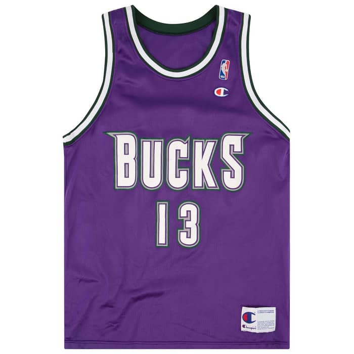 1994-95 Milwaukee Bucks Robinson #13 Champion Jersey (Away) S