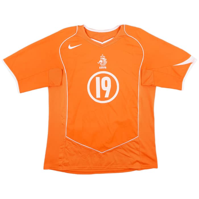 2004-06 Netherlands Home Shirt Robben #19 - 6/10 - (S)