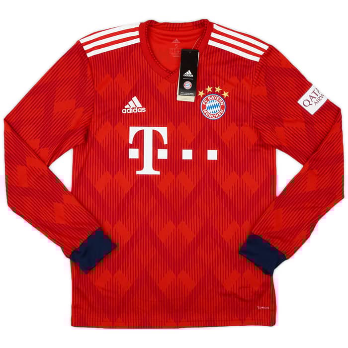2018-19 Bayern Munich Home L/S Shirt Lewandowski #9 (S)
