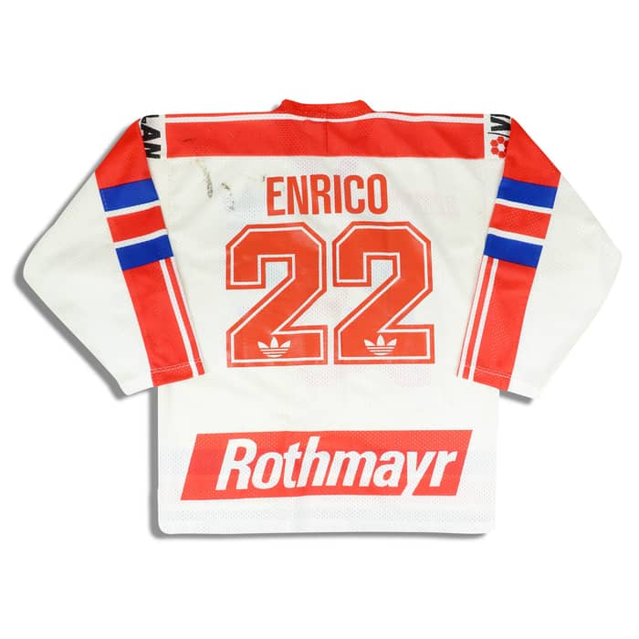 1990-91 ZSC Lions Enrico #22 adidas Jersey (Home) L