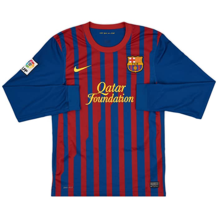 2011-12 Barcelona Home L/S Shirt Messi #10 - 8/10 - (S)