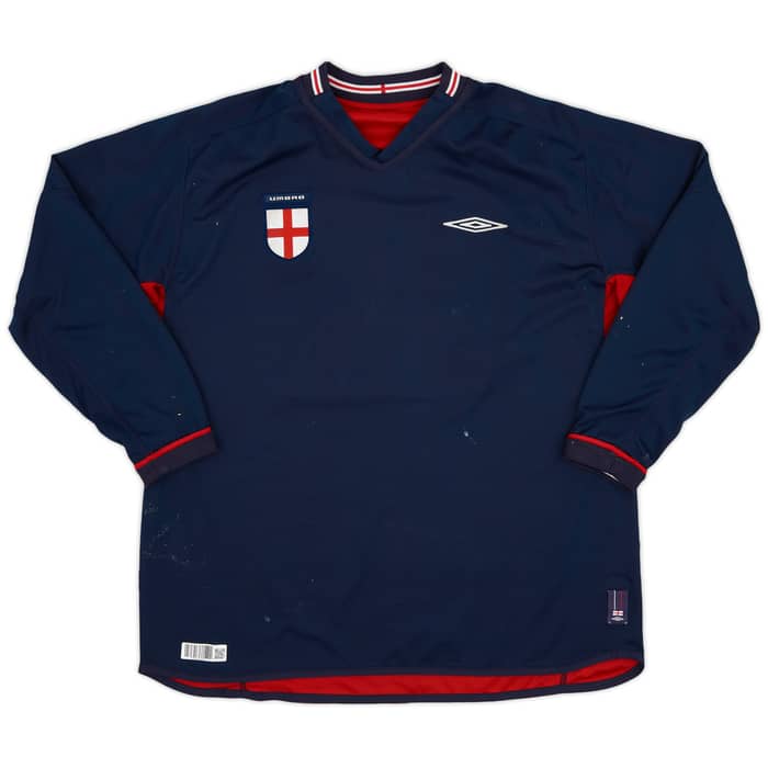 2002-04 England Away L/S Shirt #20 - 7/10 - (XXL)