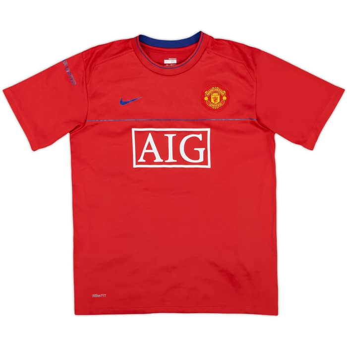 2008-09 Manchester United Nike Training Shirt - 9/10 - (XL.Boys)