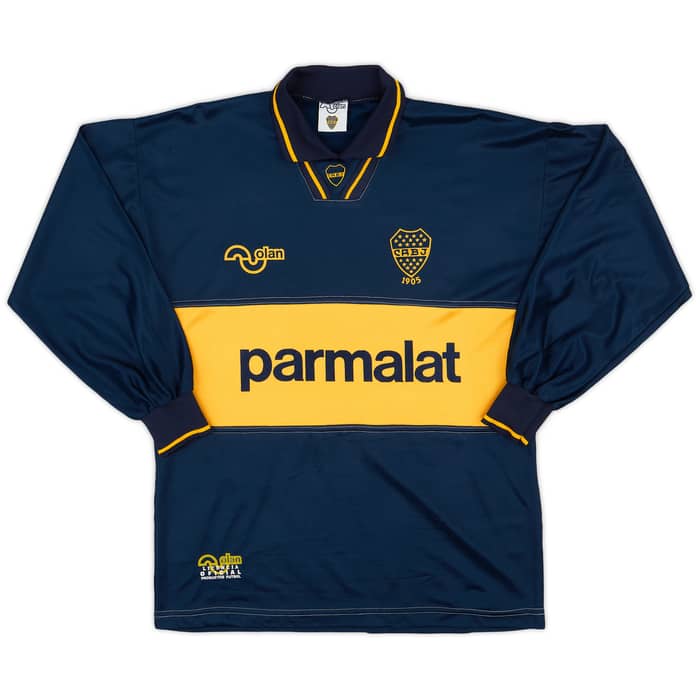1994-95 Boca Juniors Home L/S Shirt #10 - 9/10 - (M)