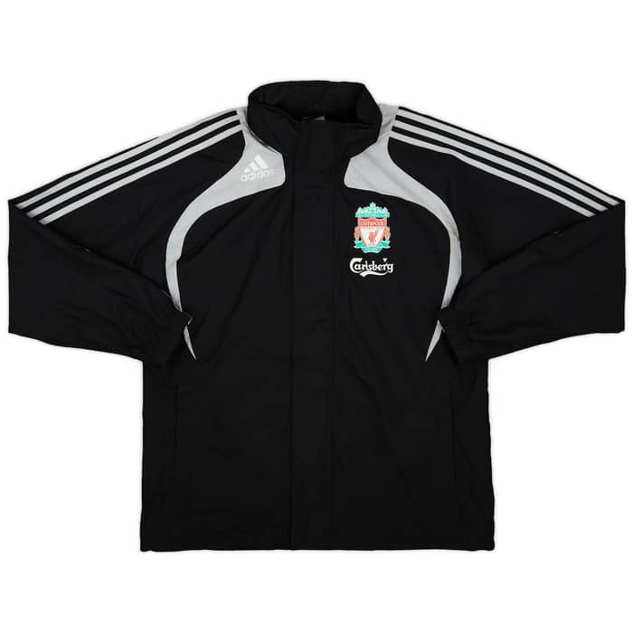 2008-09 Liverpool adidas Hooded Rain Jacket - 5/10 - (S)