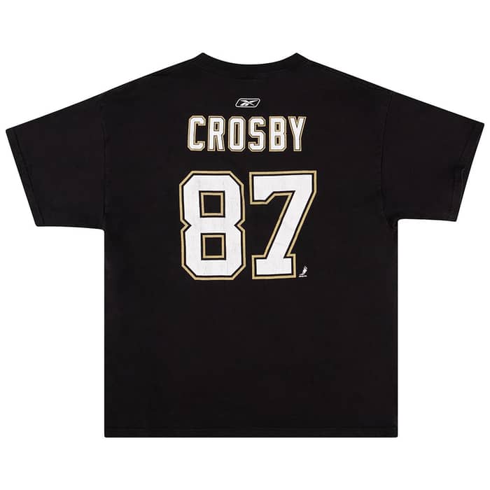 2005-08 Pittsburgh Penguins Crosby #87 Reebok Tee L