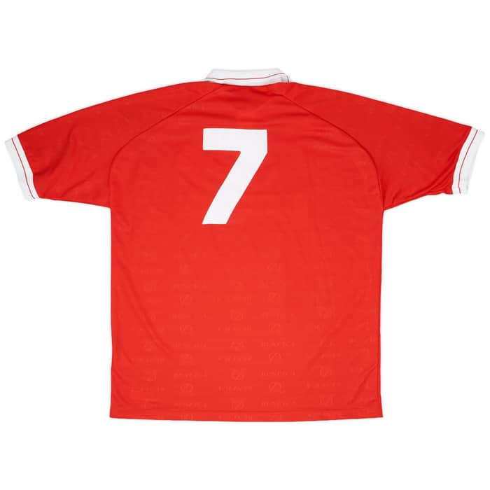 1995-96 Benfica Match Worn Home Shirt #7