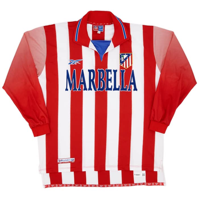 1998-99 Atletico Madrid Match Worn UEFA Cup Home L/S Shirt Jugovic #7