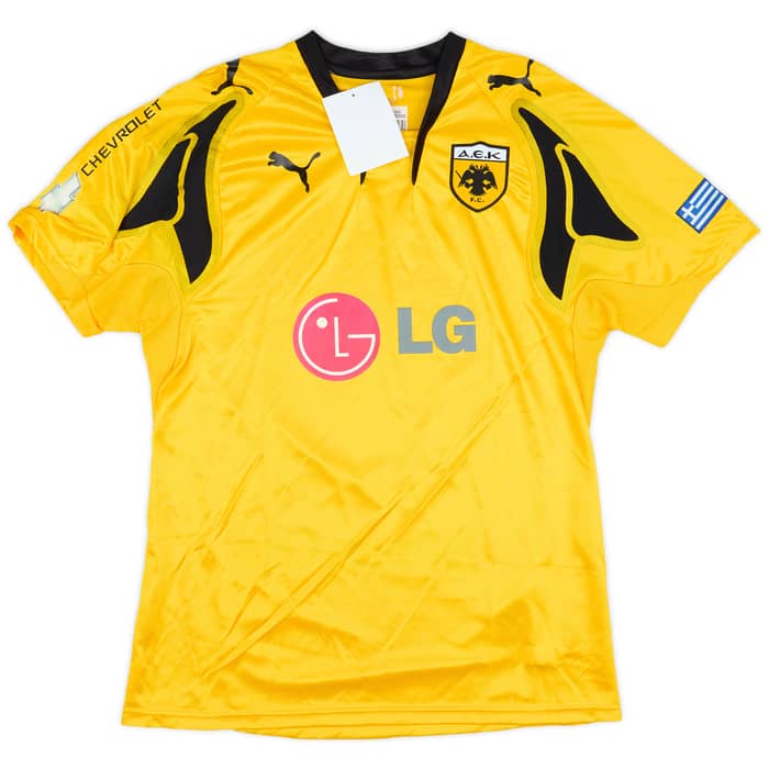 2007-08 AEK Athens Home Shirt Rivaldo #10 (L)