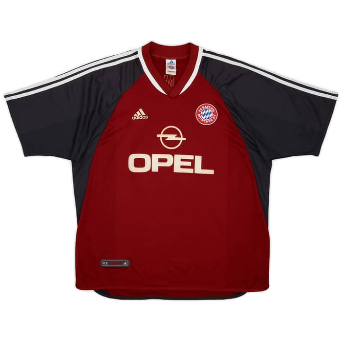 2001-02 Bayern Munich Home Shirt Elber #9 - 6/10 - (XXL)