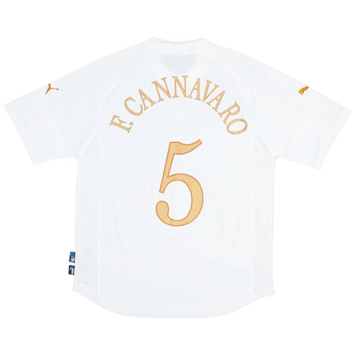 2004-06 Italy Away Shirt F.Cannavaro #5 - 7/10 - (XXL)