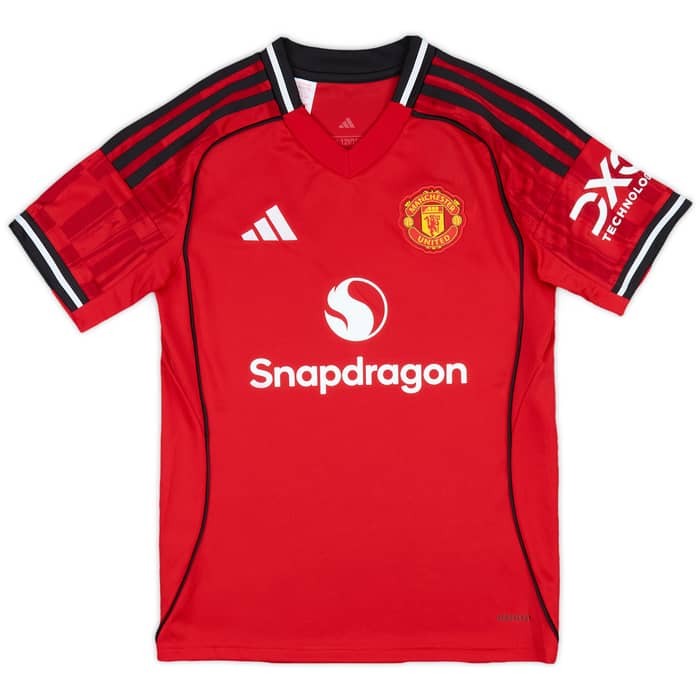 2025-26 Manchester United Home Shirt B.Fernandes #8 (KIDS)