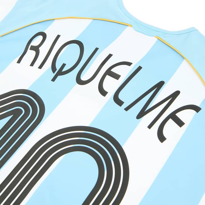 2006 Argentina adidas Reissue Home Shirt Riquelme #10