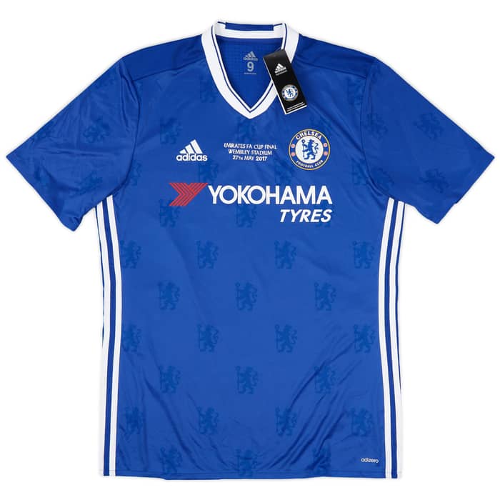 2016-17 Chelsea Player Issue FA Cup Final Home Shirt Hazard #10 (L/XL)