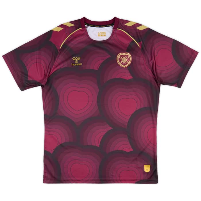 2025-26 Hearts Hummel Pre-Match Shirt
