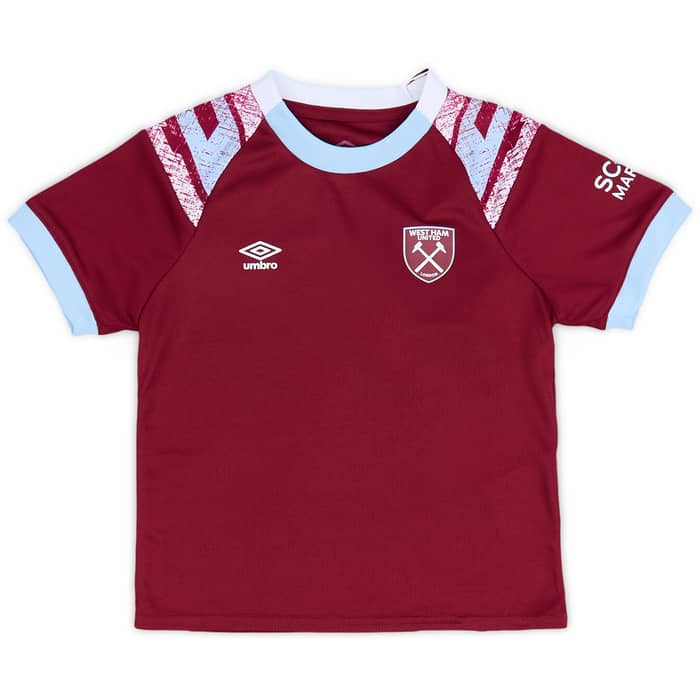 2022-23 West Ham Home Shirt & Shorts Kit (BABY)