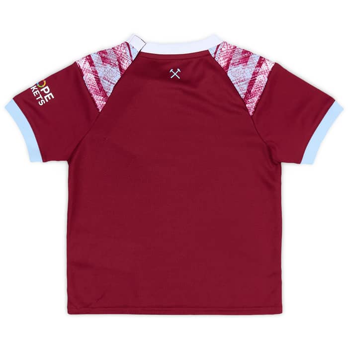 2022-23 West Ham Home Shirt & Shorts Kit (BABY)