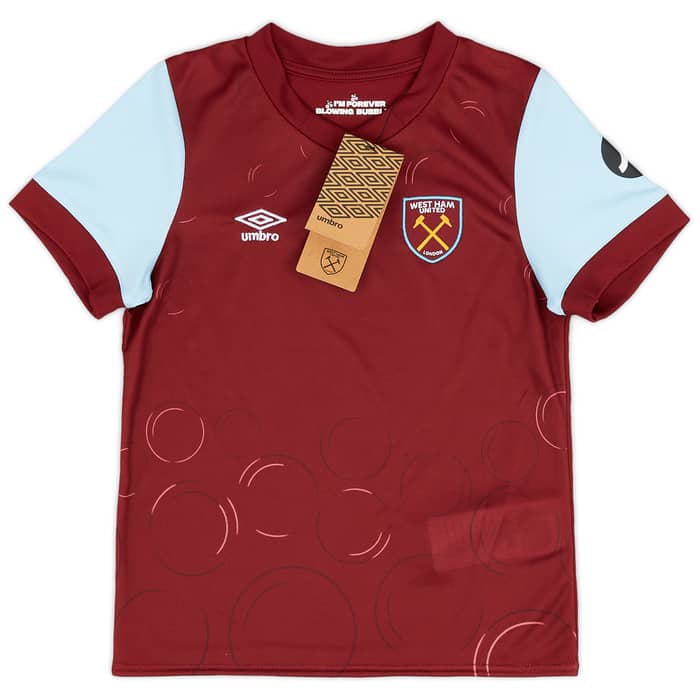 2023-24 West Ham Home Shirt & Shorts (Little Kids)