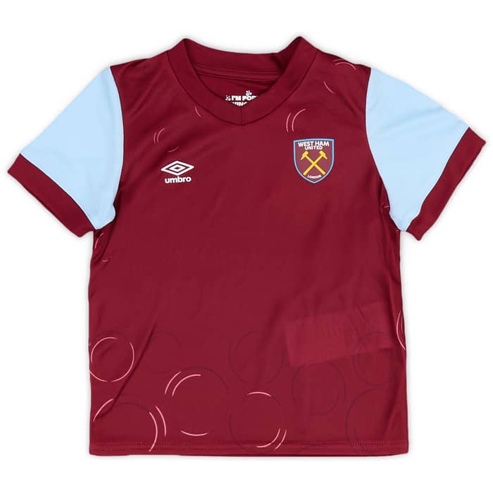 2023-24 West Ham Home Shirt & Shorts Kit (BABY)
