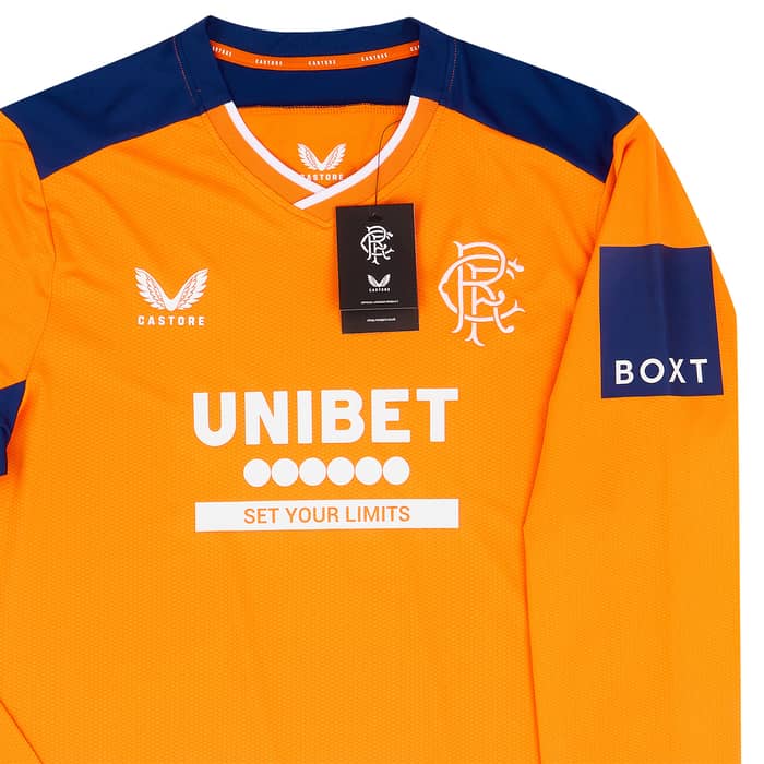 2022-23 Rangers Player Issue Pro Third L/S Shirt