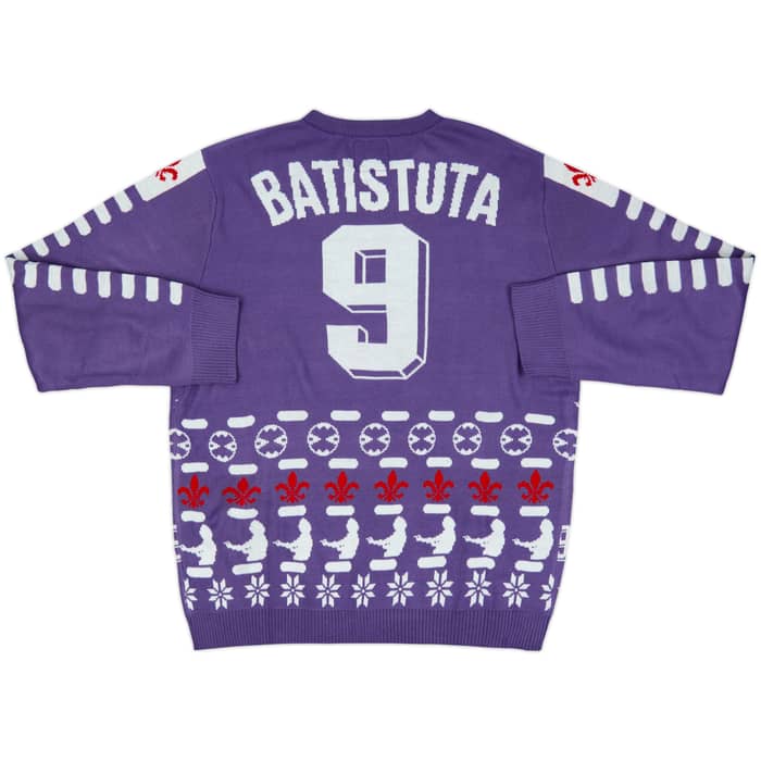 1999-00 Fiorentina Batistuta #9 Christmas Jumper (Oversized fit)