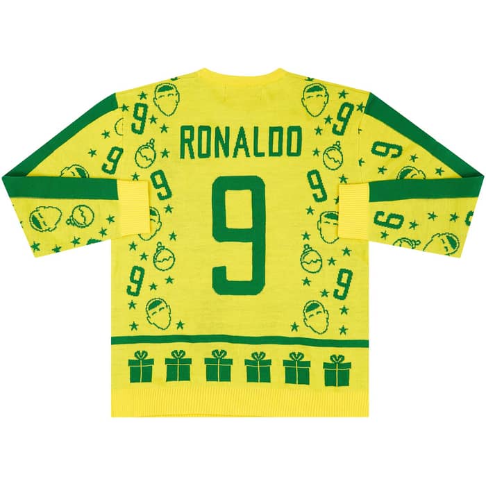 Brazil Ronaldo #9 2002 Christmas Jumper