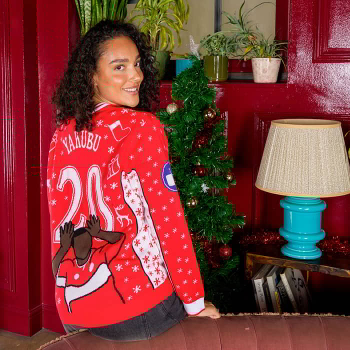 Yakubu #20 Snow Christmas Jumper