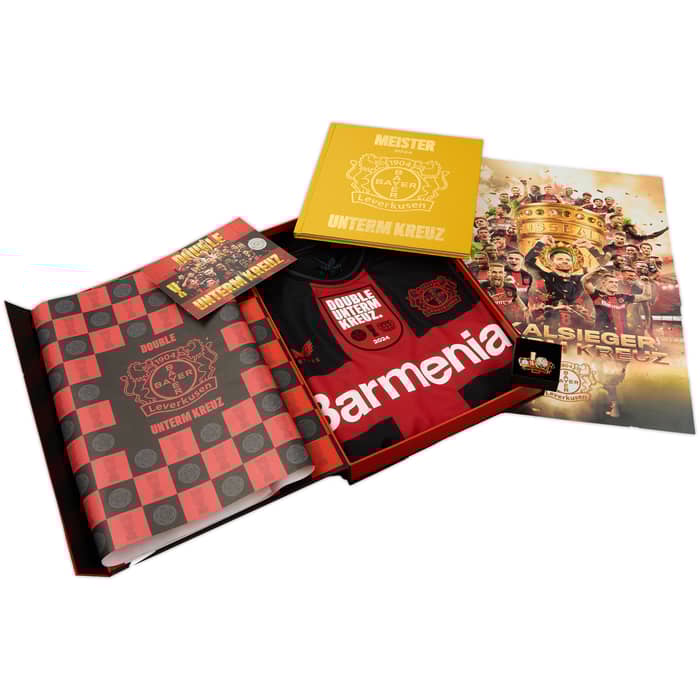 2023-24 Bayer Leverkusen Home 'Double Cup Winners' Shirt - In Box - (KIDS)