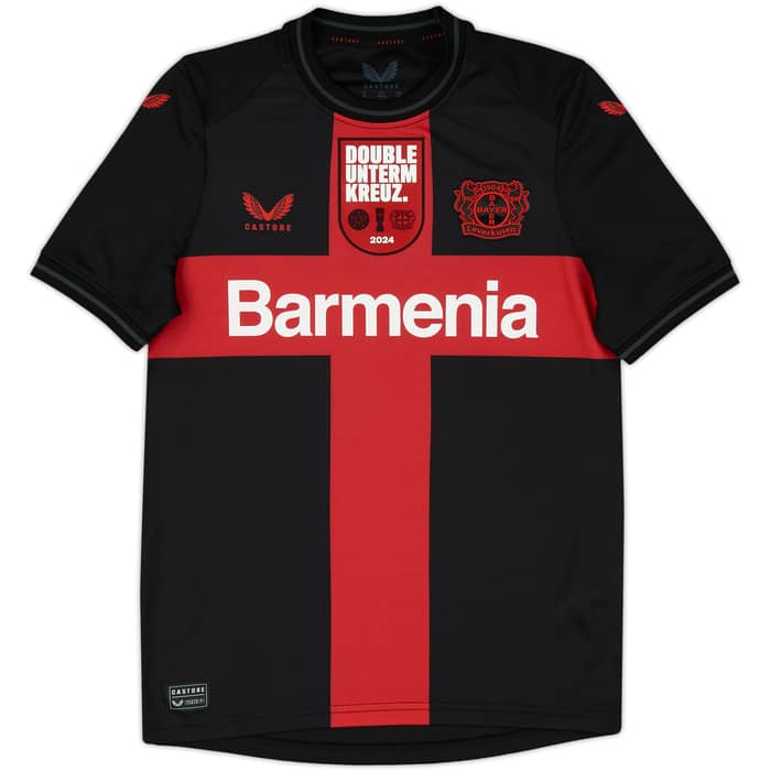2023-24 Bayer Leverkusen Home 'Double Cup Winners' Shirt - In Box