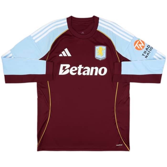 2025-26 Aston Villa Home L/S Shirt Rogers #27