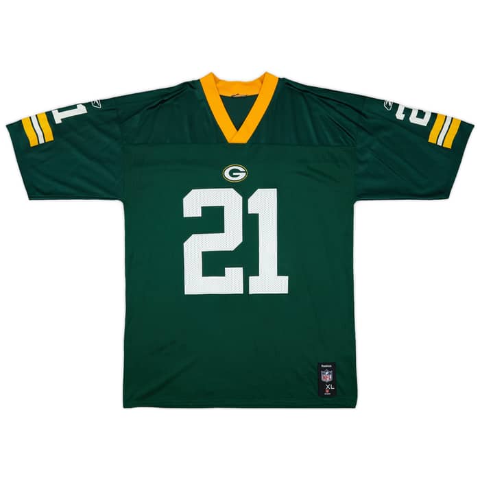 2008-11 Green Bay Packers Woodson #21 Reebok Replica Home Jersey - 9/10 - (XL)