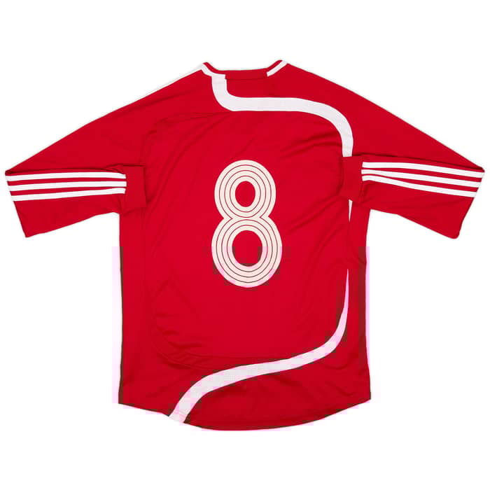 2007-09 Denmark Women's Home L/S Shirt #8 - 7/10 - (Women's M)