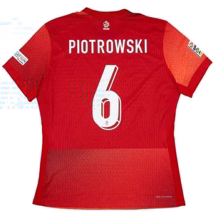 2024 Poland Match Issue Nations League Away Shirt Piotrowski #6